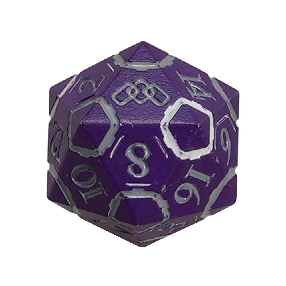 LPG Dice Dual D20 Advantage Set Rogue Gold/Green Warrior Purple/Silver