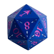 LPG Dice Dual D20 Advantage Set Rogue Blue/Pink Warrior Bloodied Metal