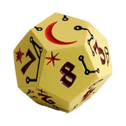 LPG Dice Dual D12 Fate Set Mage Yellow/Red Rogue Black/Red