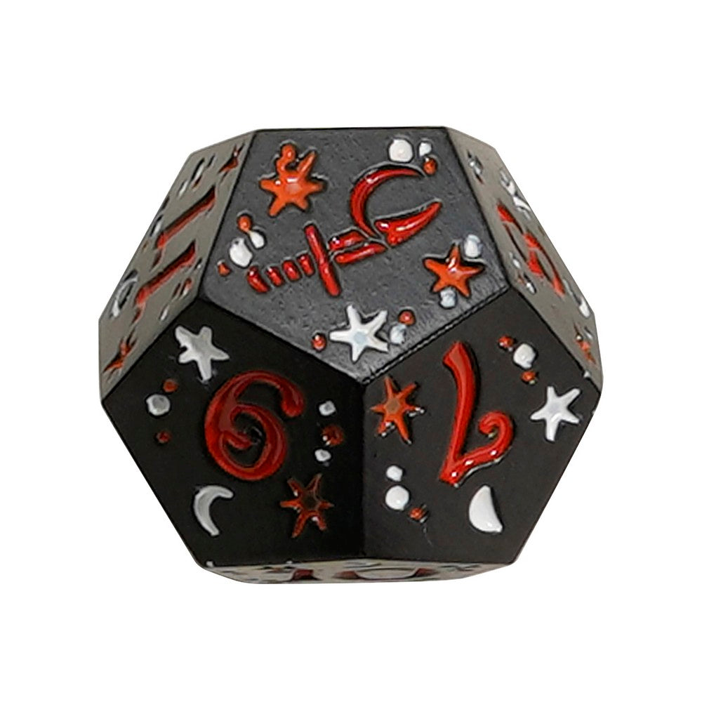 LPG Dice Dual D12 Fate Set Mage Yellow/Red Rogue Black/Red
