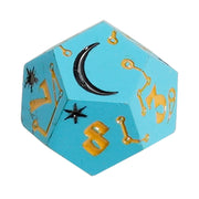 LPG Dice Dual D12 Fate Set Mage Aqua/Gold Rogue Green/Black