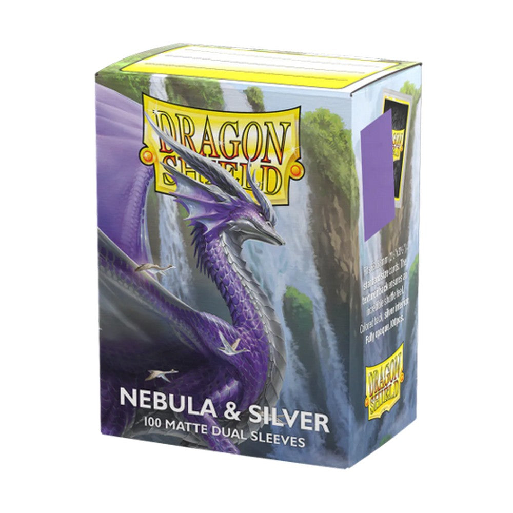 Dragon Shield: Sleeves – Matte Dual – Nebula & Silver