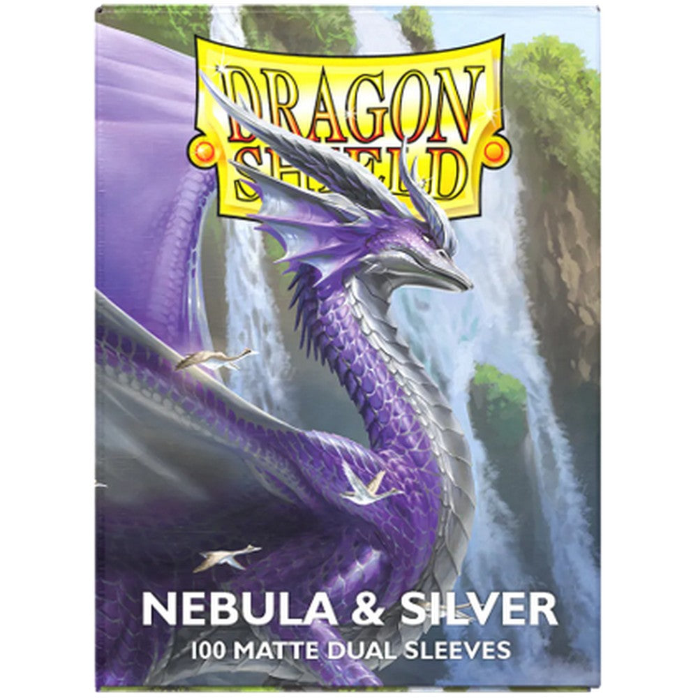 Dragon Shield: Sleeves – Matte Dual – Nebula & Silver