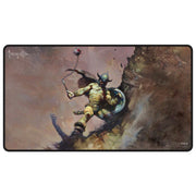 Ultra Pro: UP16755 Frank Frazetta - "Warrior with Ball and Chain" Black Stitched Playmat