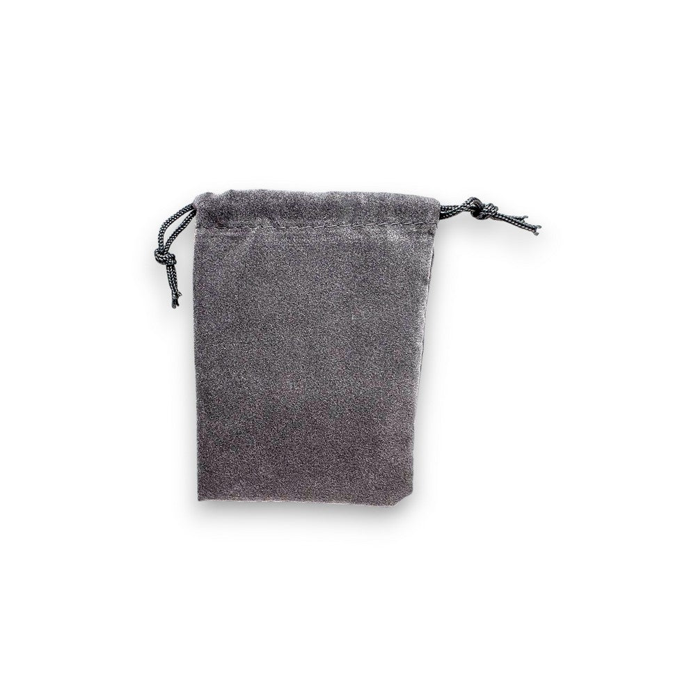CHX 02353 Velour Bag Dark Grey 3" x 4