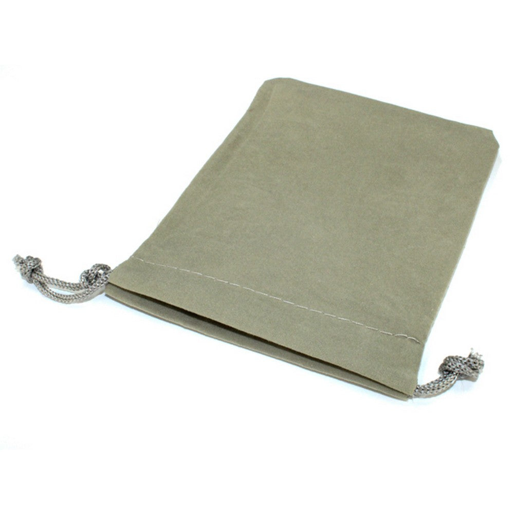 CHX 02371FS Factory-Second Dice Bag Suedecloth (S) Gray 4" x 5 1/2
