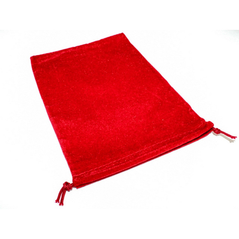 CHX 02394FS Factory-Second Dice Bag Suedecloth (L) Red 5" x 7 1/2