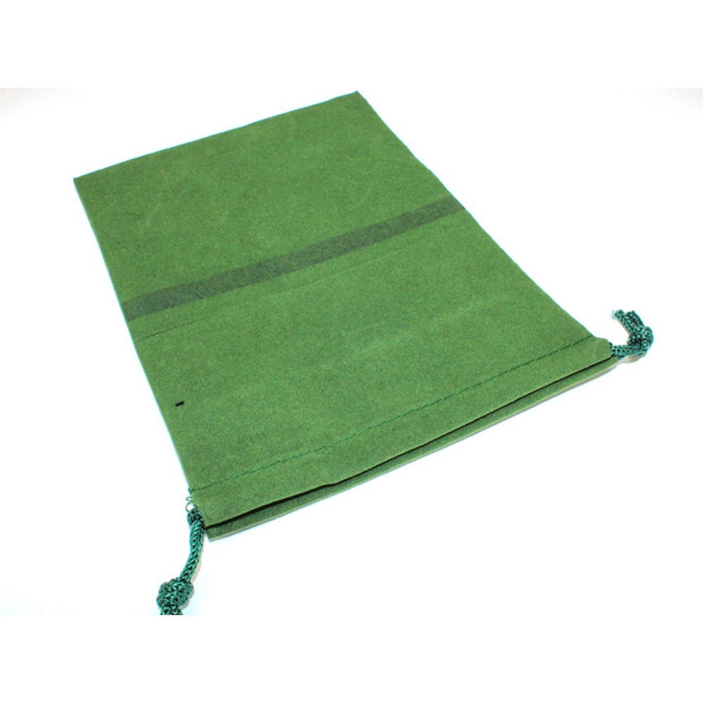 CHX 02395FS Factory-Second Dice Bag Suedecloth (L) Green 5" x 7 1/2