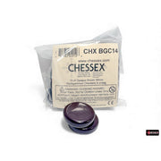 CHX BGC14 15 of Opaque Brown 30mm Backgammon Checkers in a bag
