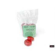 CHX BGC19 15 of Speckled Strawberry 35mm Backgammon Checkers in a bag