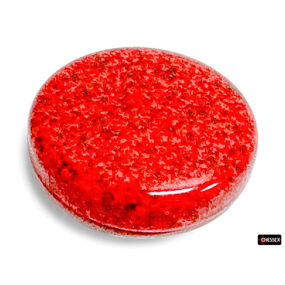CHX BGC19 15 of Speckled Strawberry 35mm Backgammon Checkers in a bag