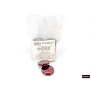 CHX BGC31 15 of Opaque Brown 35mm Backgammon Checkers in a bag