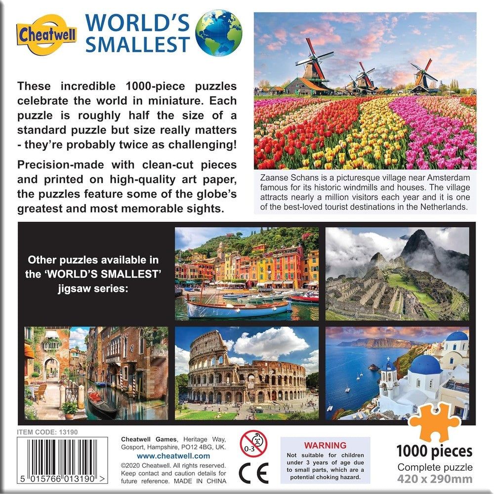 Puzzle - Cheatwell - Worlds Smallest 1000pc Dutch Windmills