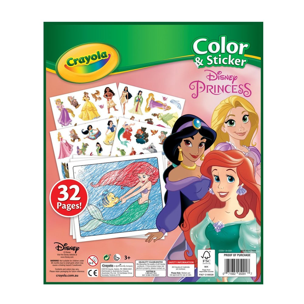 Disney Princess Colour/Sticker