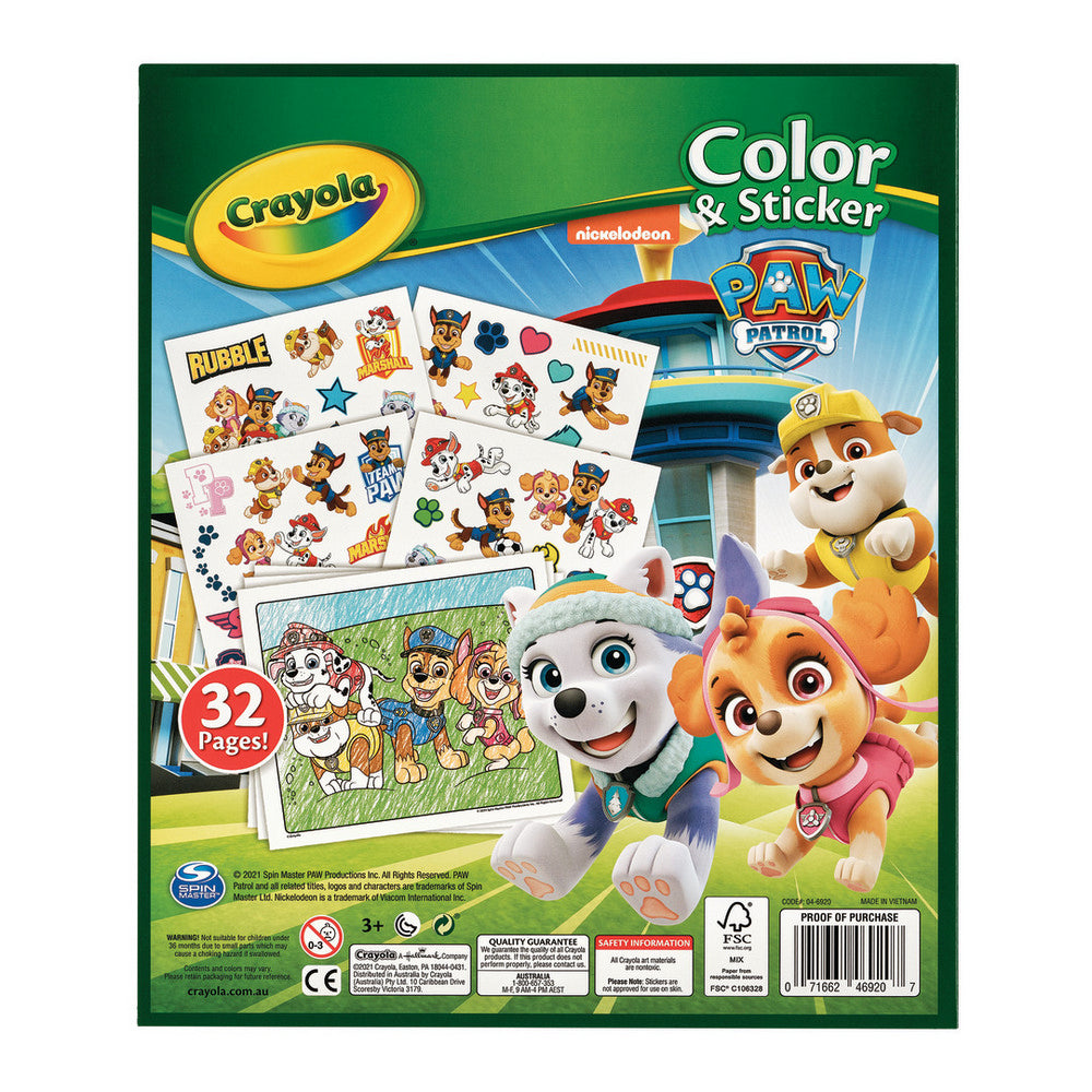 Paw Patrol Colour & Sticker