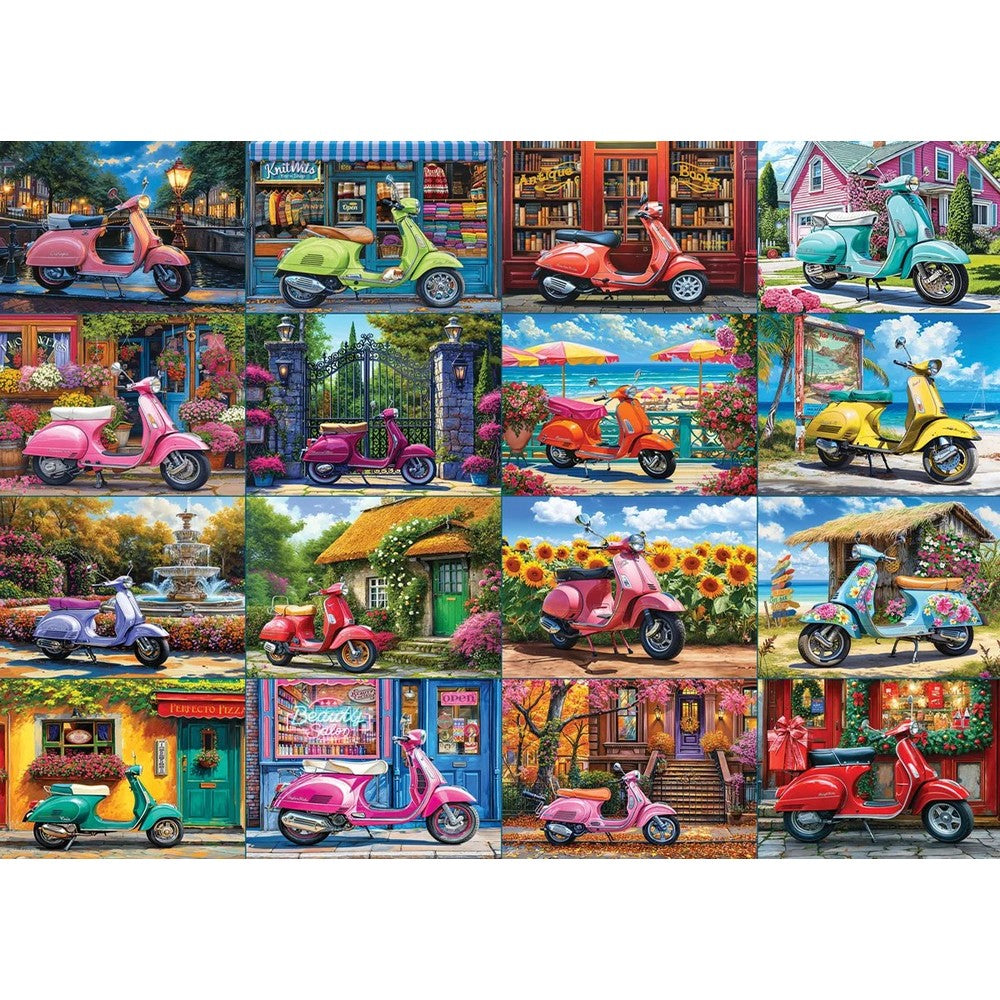 Puzzle - Eurographics - 16 Scooters 1000pc
