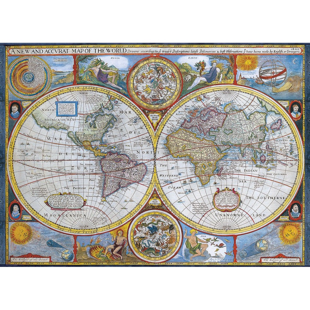 Puzzle - Eurographics - Antique World Map # 2 1000pc