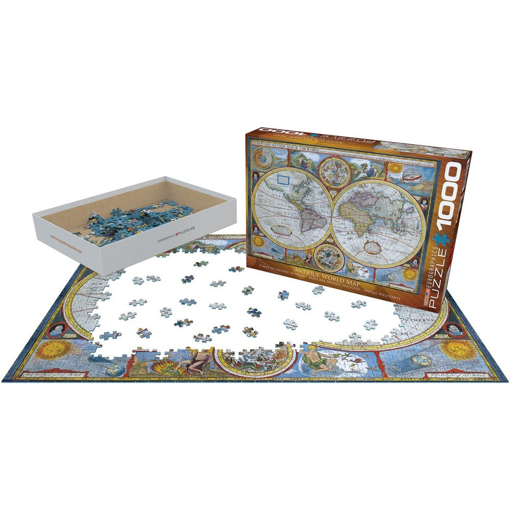 Puzzle - Eurographics - Antique World Map # 2 1000pc