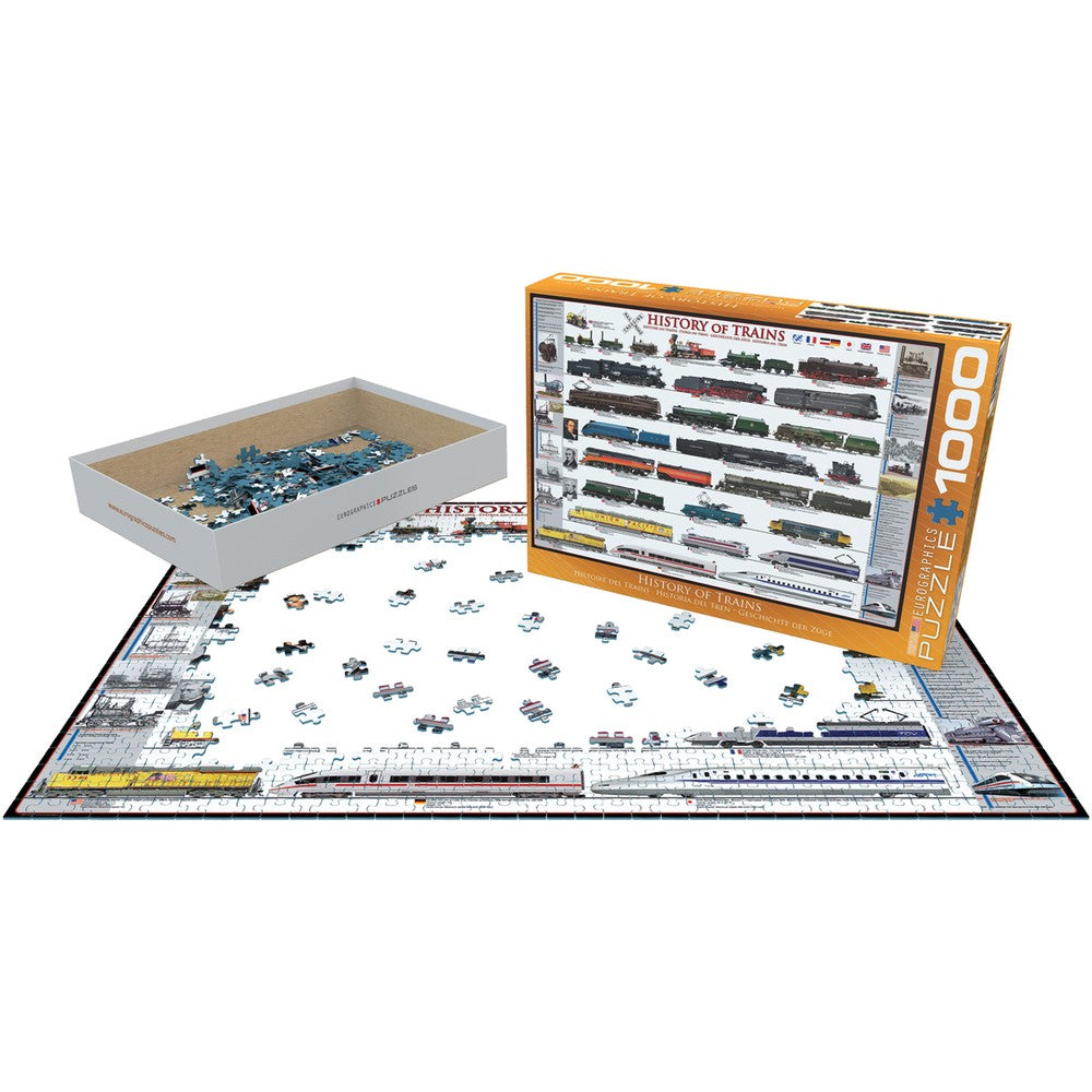 Puzzle - History Of Trains 1000pc