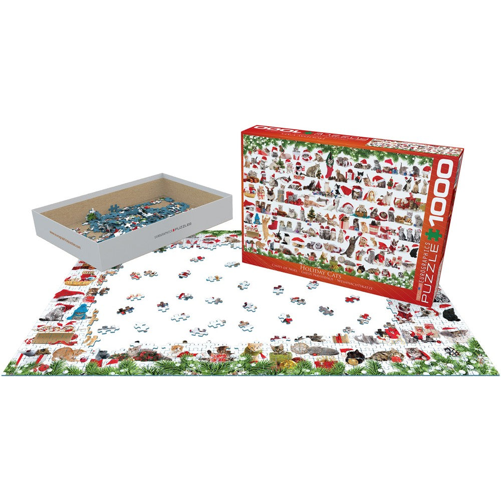 Puzzle - Eurographics - Holiday Cats 1000pc