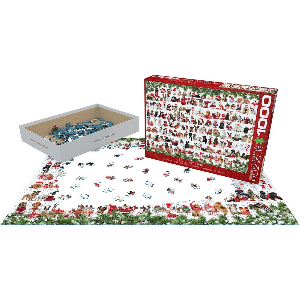 Puzzle - Holiday Dogs 1000pc