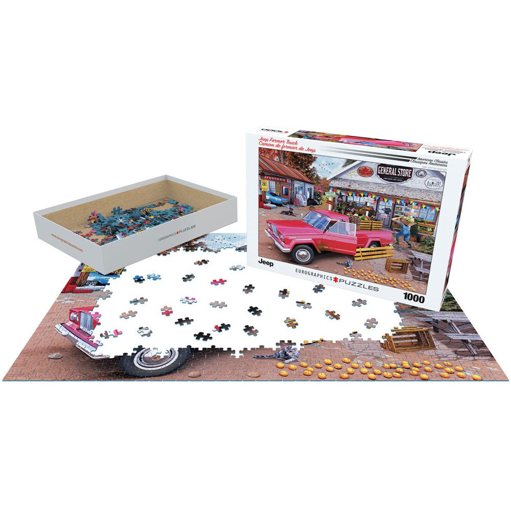 Puzzle - Eurographics - Jeep Farmer Truck 1000 pc