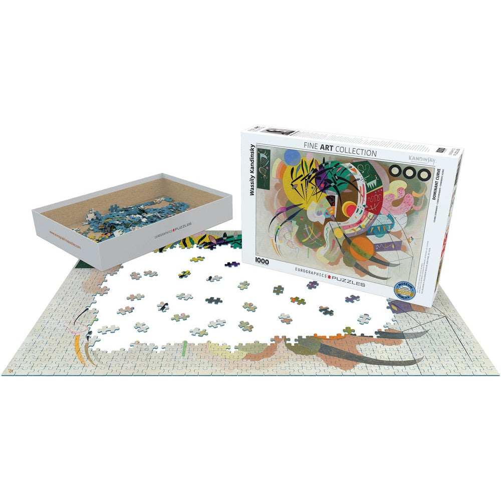 Puzzle - Eurographics - Kandinsky; Dominant Curve 1000