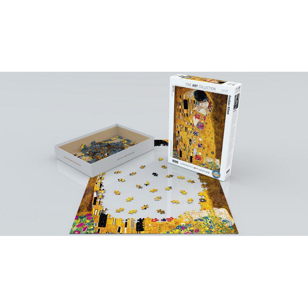 Puzzle - Eurographics - Klimt; The Kiss 1000 White Box