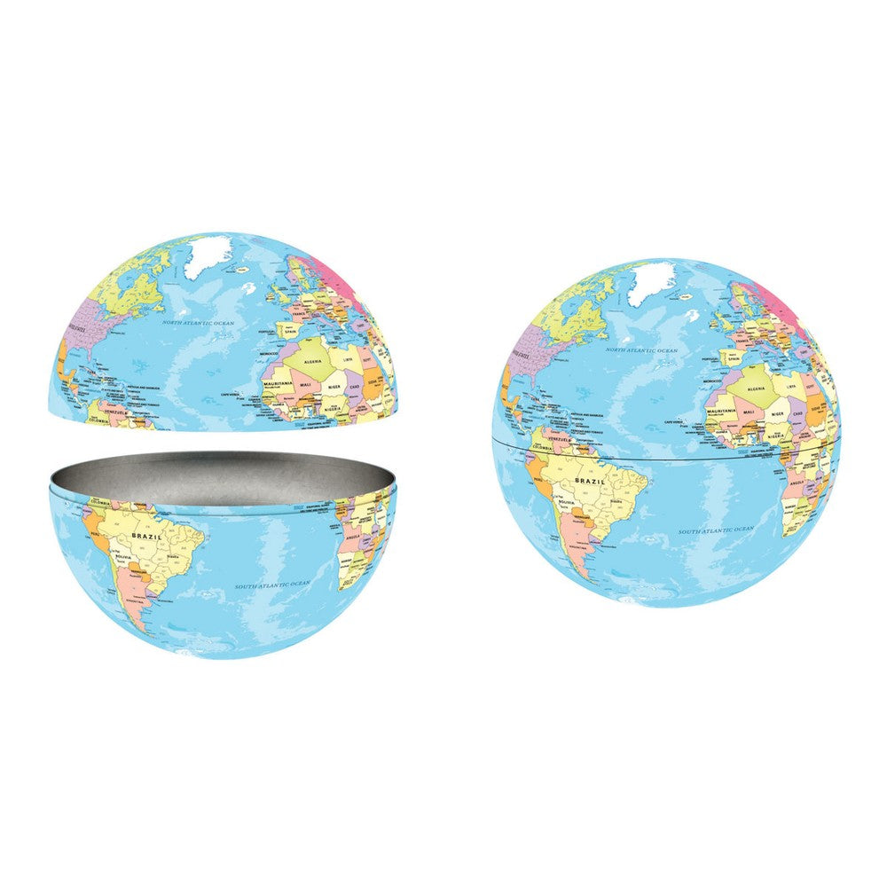 Puzzle - Eurographics - Map Of World 550pc Globe Tin