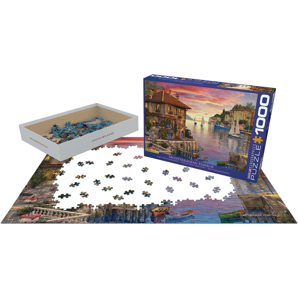 Puzzle - Eurographics - Mediterranean Harbor 1000pc