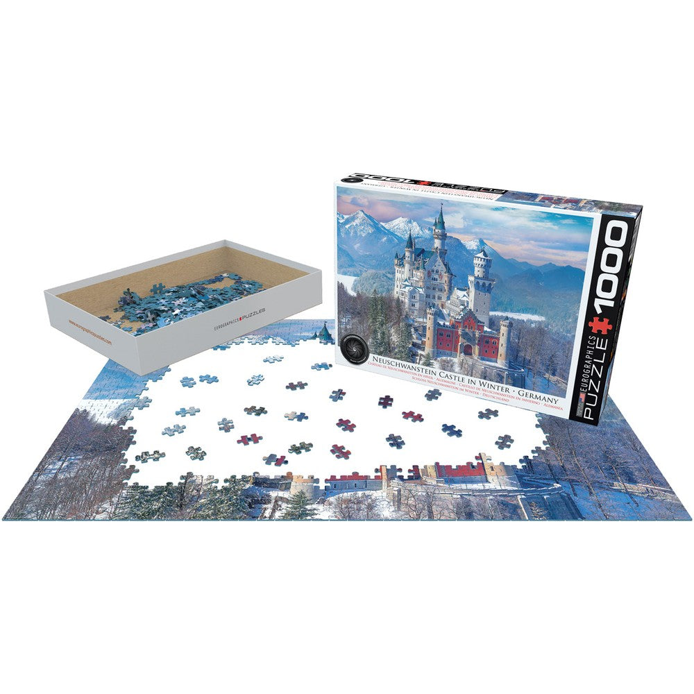 Puzzle - Neuschwanstein In Winter 1000P