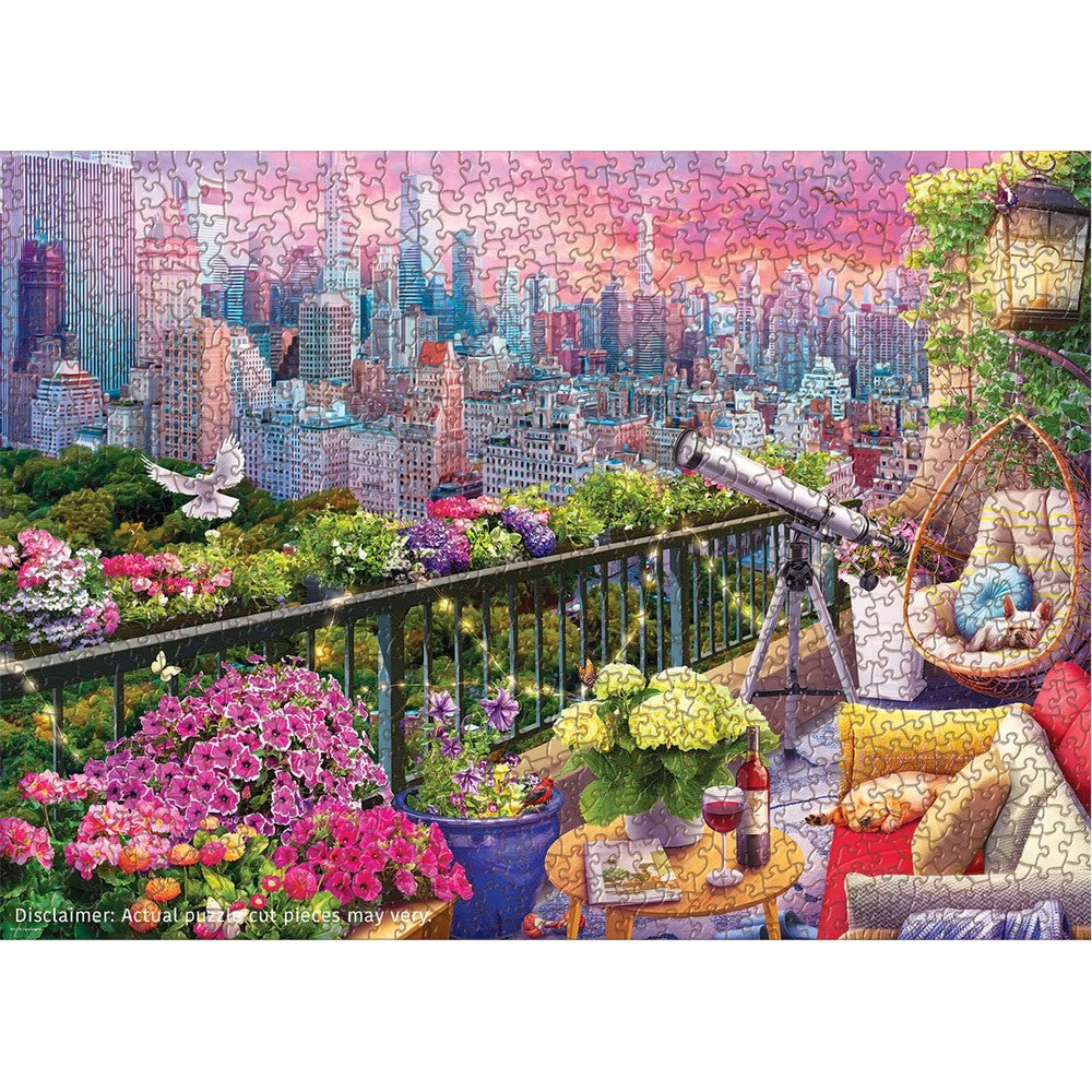Puzzle - Eurographics - Ny Rooftop Garden 1000pcs