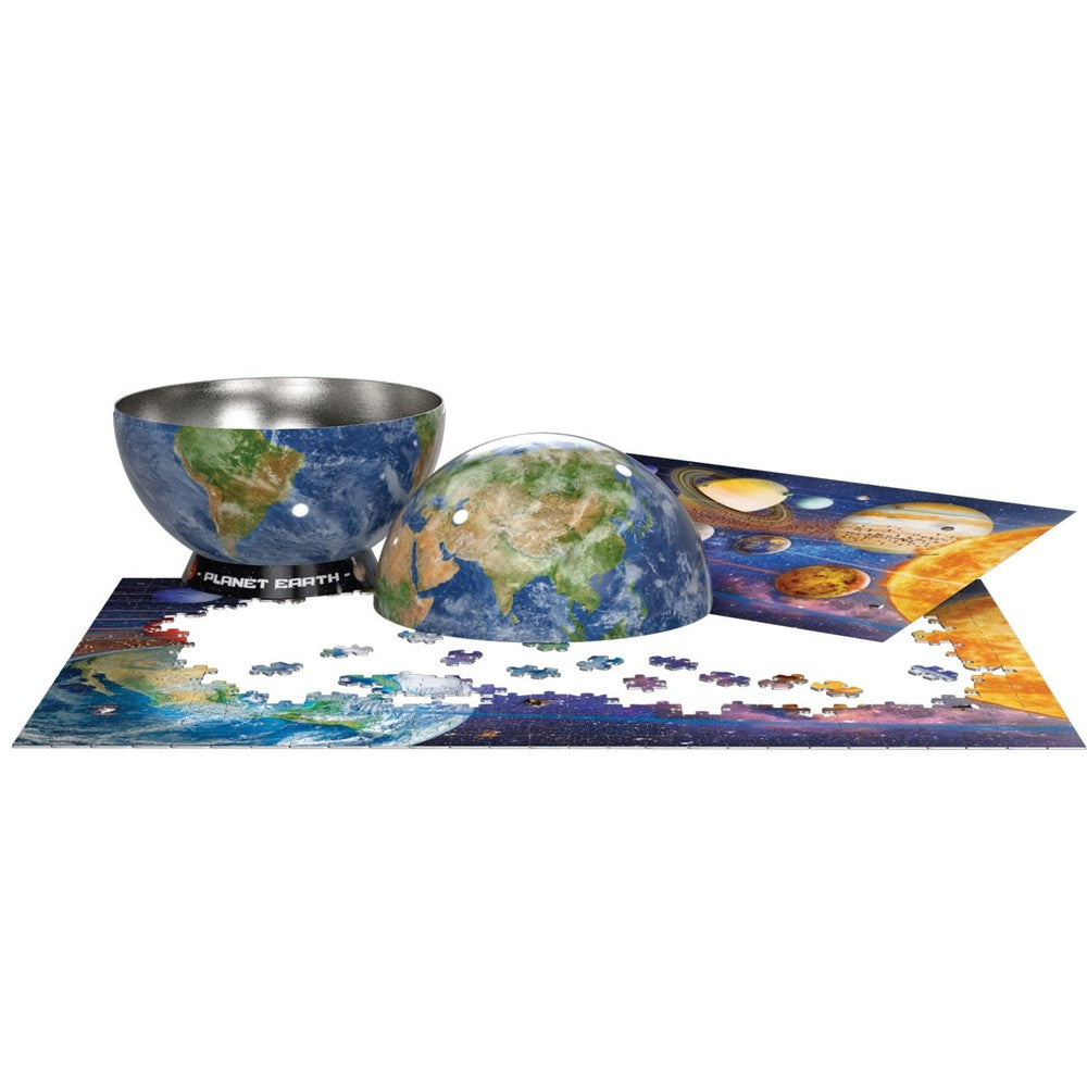 Puzzle - Planet Earth 550pc Globe Tin