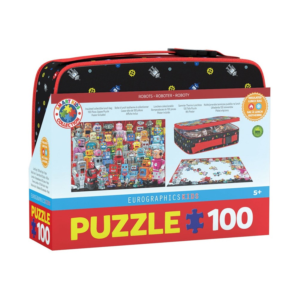 Puzzle - Robots 100pc Lunch Bag