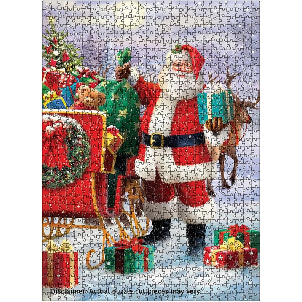 Puzzle - Santa With Sled 1000pc