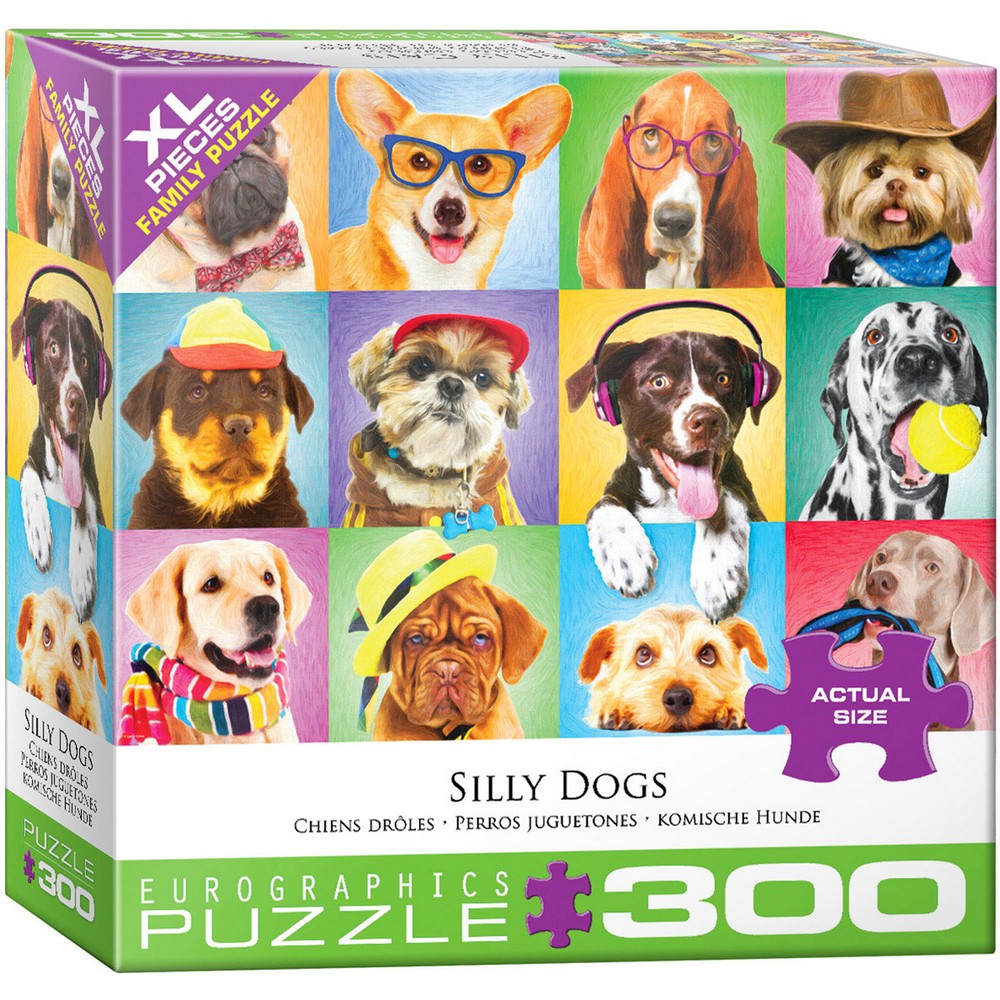 Puzzle - Silly Dogs 300pcxxl