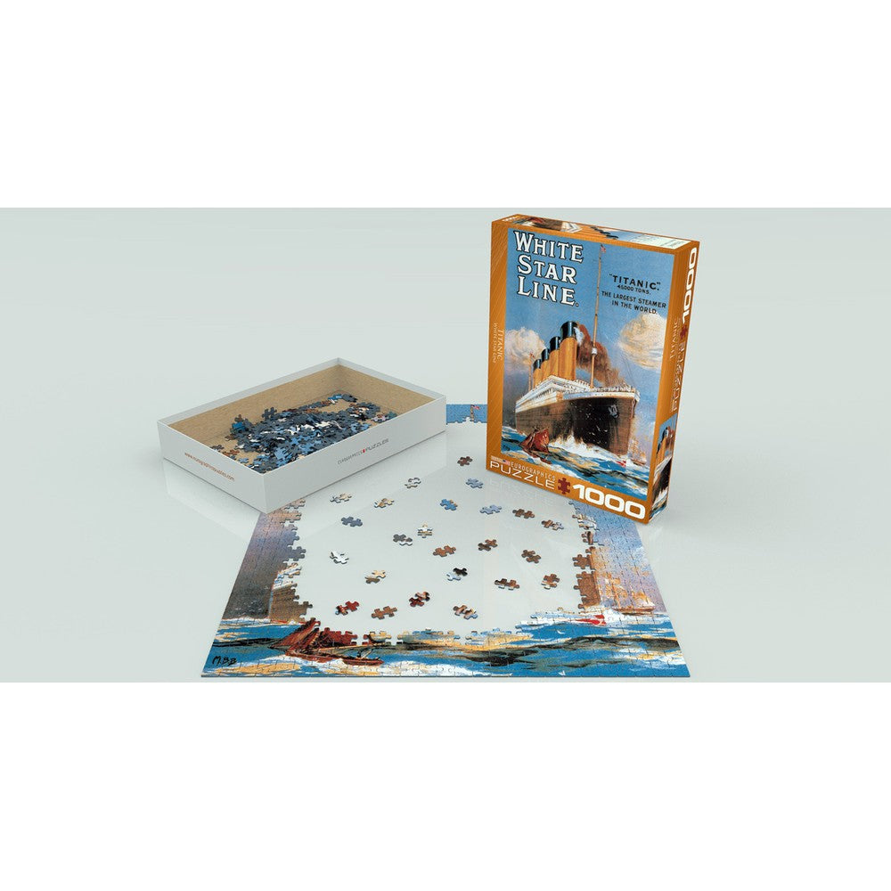 Puzzle - Eurographics - Titanic White Star Line 1000pc