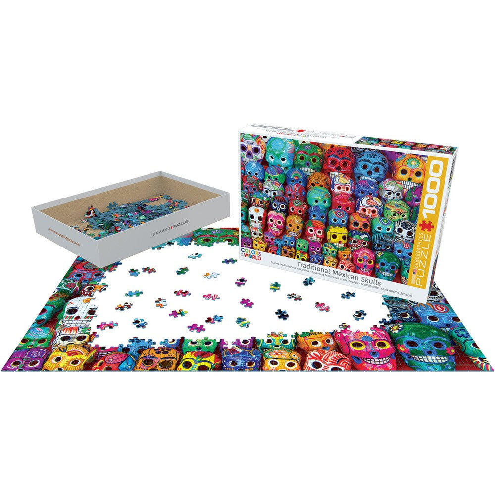 Puzzle - Traditional Mexican Skulls