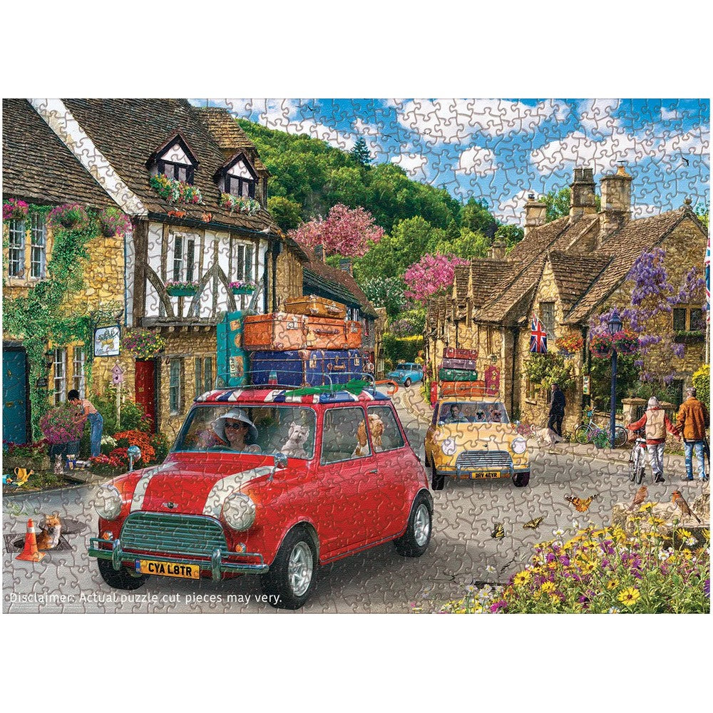 Puzzle - Eurographics - Traveling Mini Cooper 1000pcs