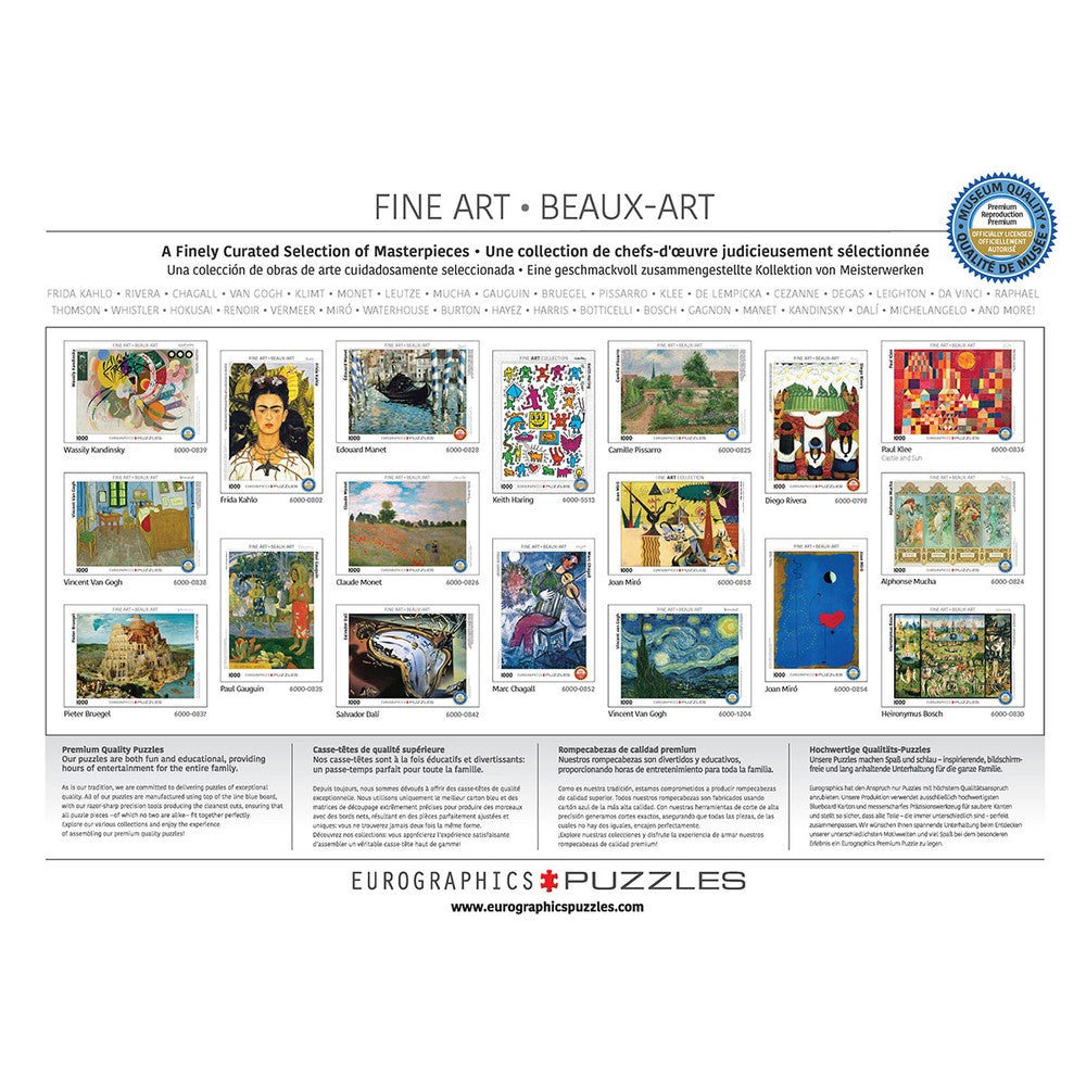 Puzzle - Eurographics - Van Gogh; Starry Night 1000pc