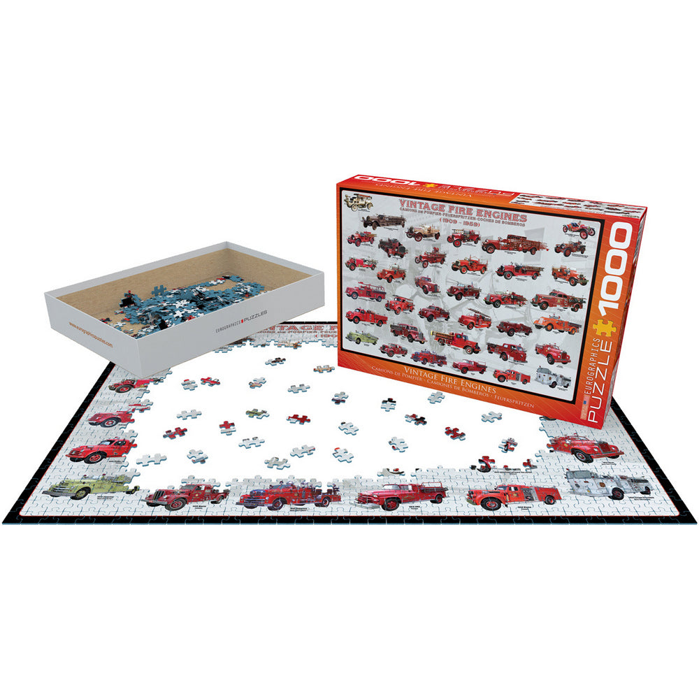 Puzzle - Eurographics - Vintage Fire Engines 1000pc