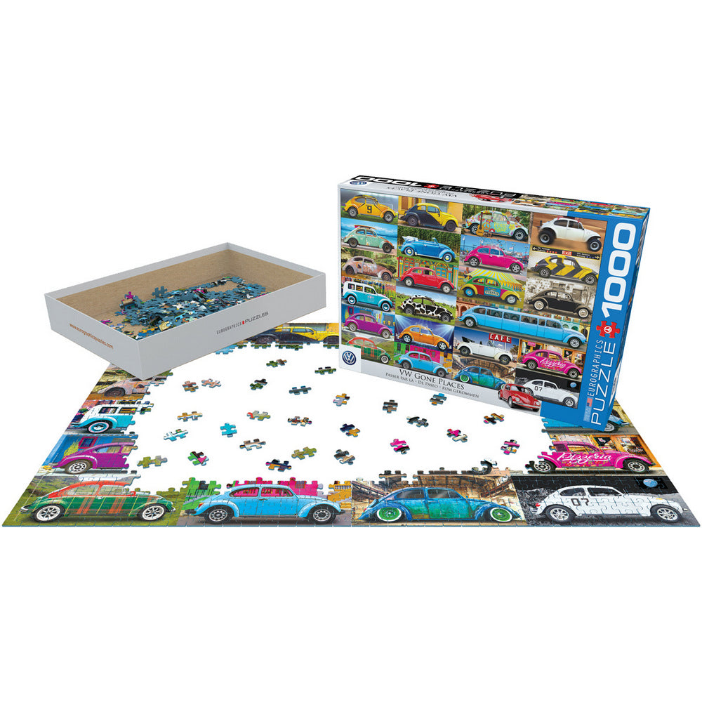 Puzzle - Vw Beetle Gone Places 1000pc