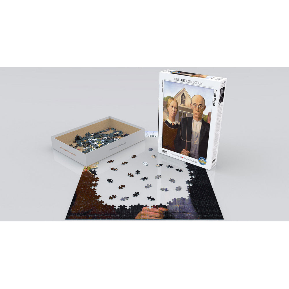 Puzzle - Wood; American Gothic 1000pc