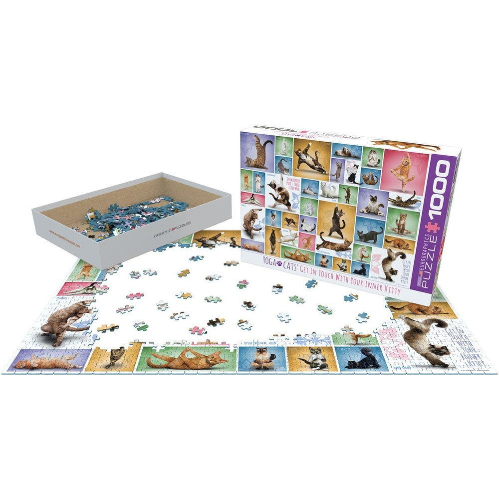 Puzzle - Eurographics - Yoga Cats 1000pc