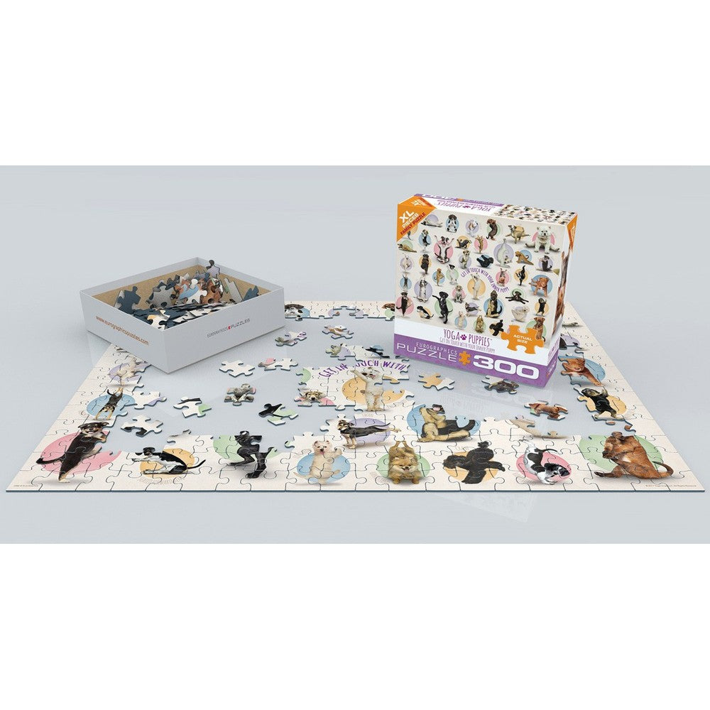 Puzzle - Yoga Puppies 300pcxxl
