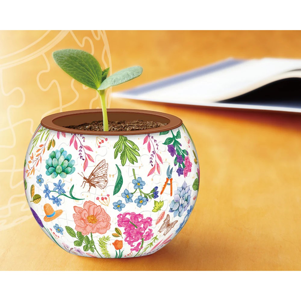 Puzzle - 3D - Flowerpot - Little Garden