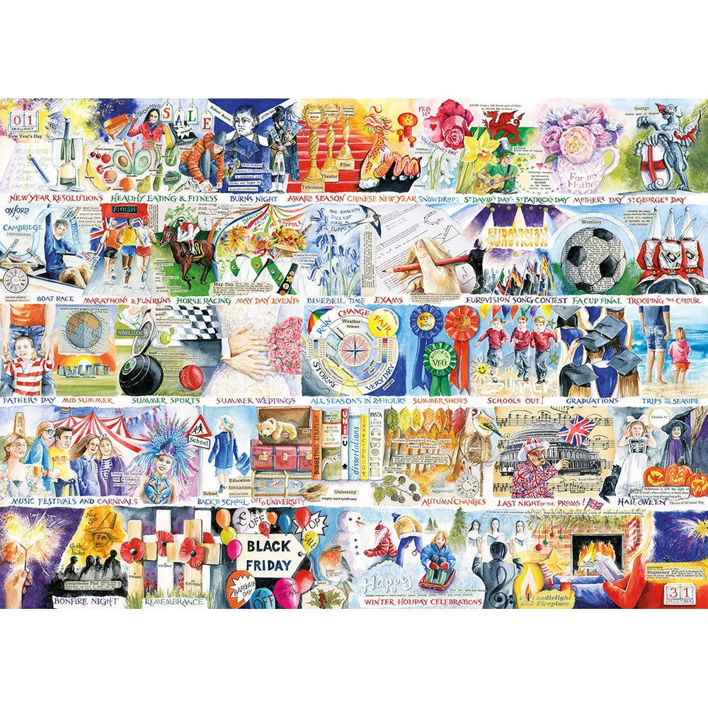 Puzzle - A Year In Great Britain 1000Pc