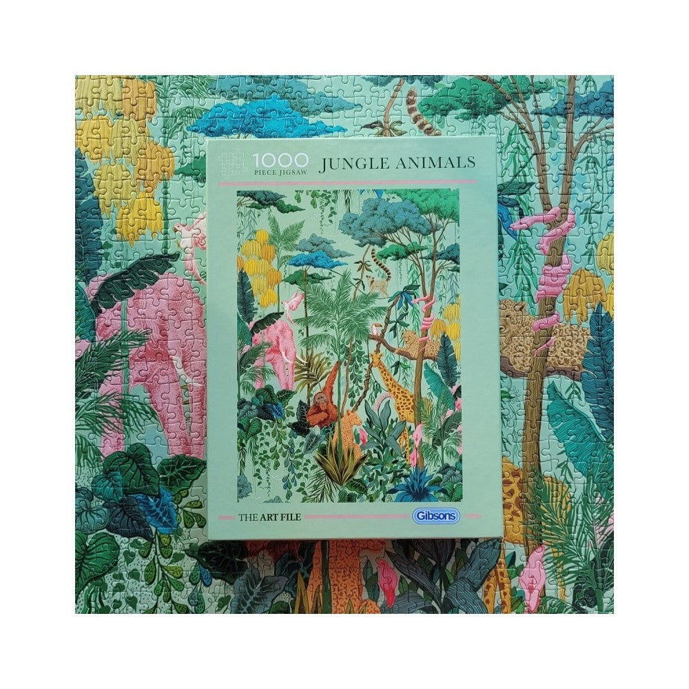Puzzle - Gibsons - Art File Jungle Animals 1000Pc