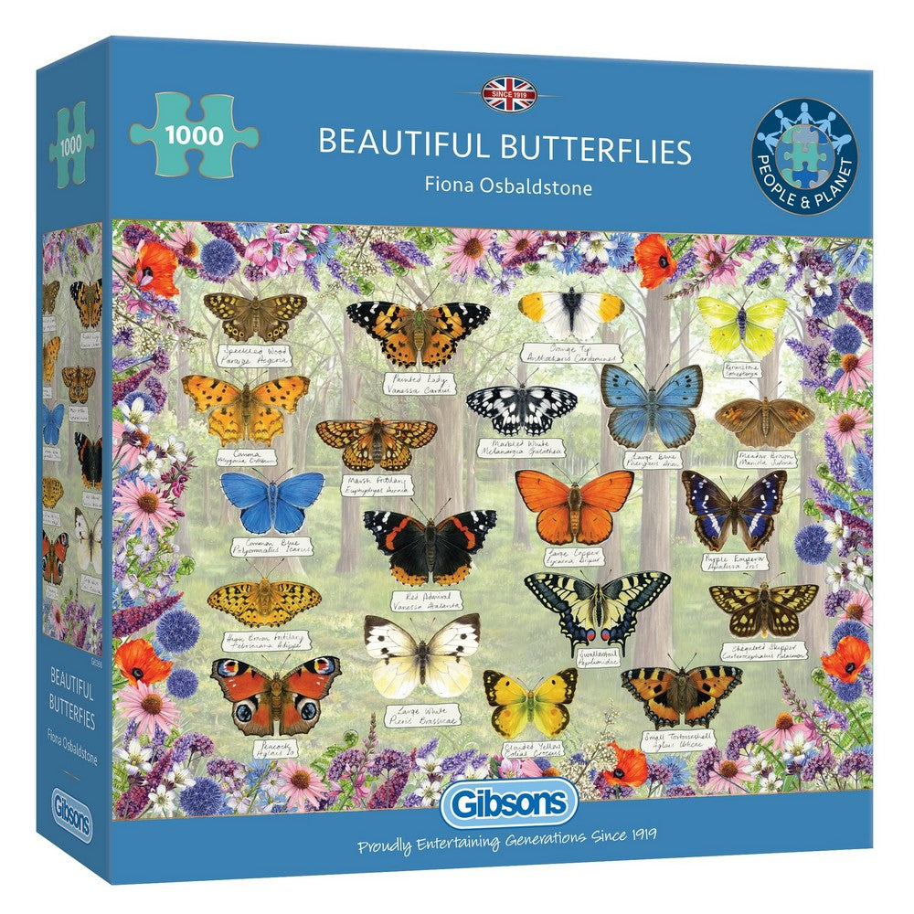 Puzzle - Beautiful Butterflies 1000Pc