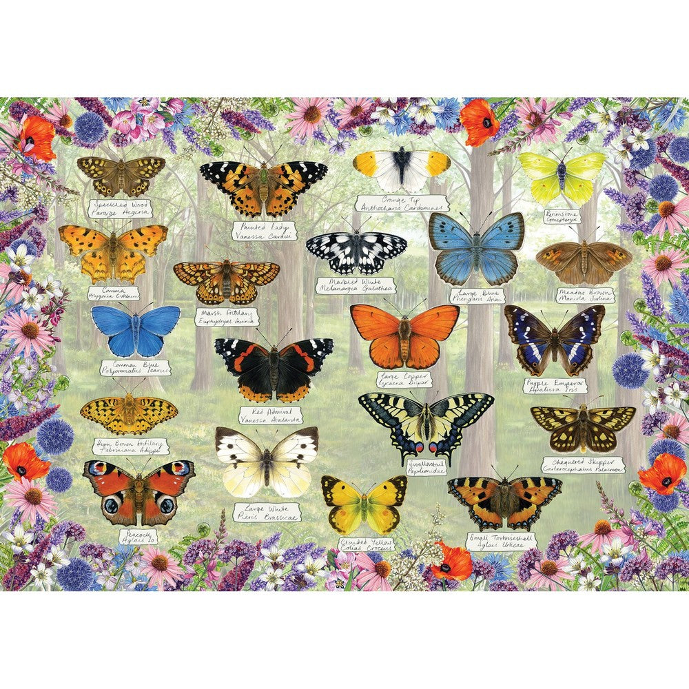 Puzzle - Beautiful Butterflies 1000Pc